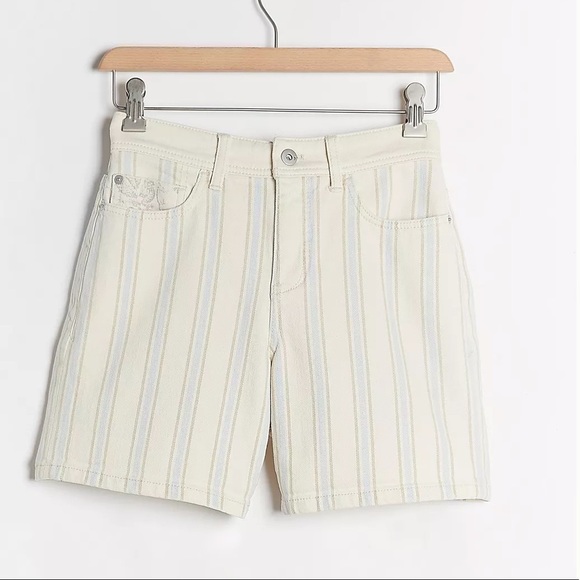Anthropologie Pilcro | High-Rise Slim Boyfriend Denim Shorts